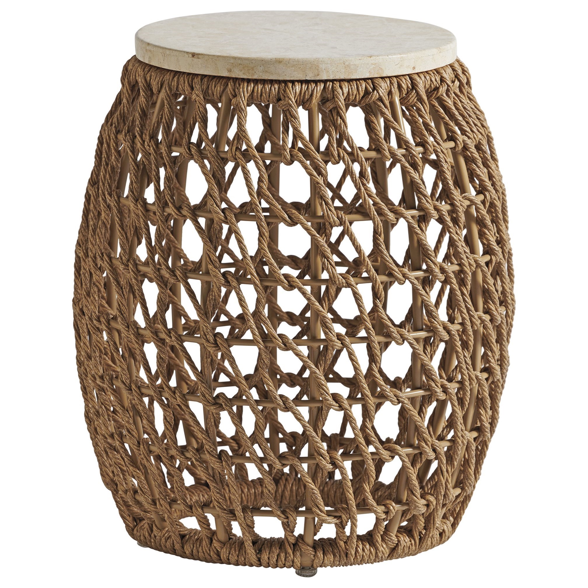 Tropical outlet side table